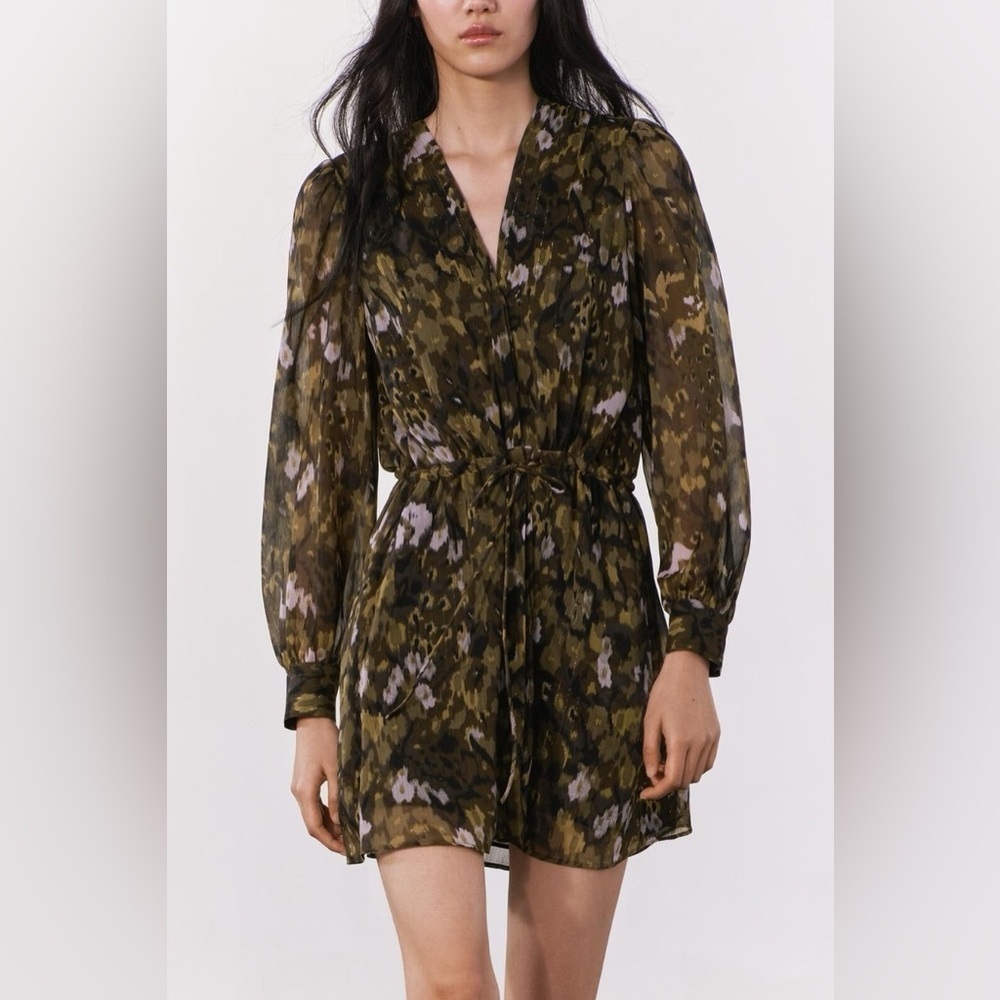 ZARA | Muted Floral Dress